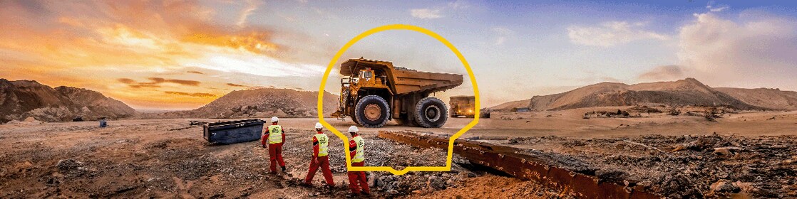 Ouvriers travaillant dans le secteur minier