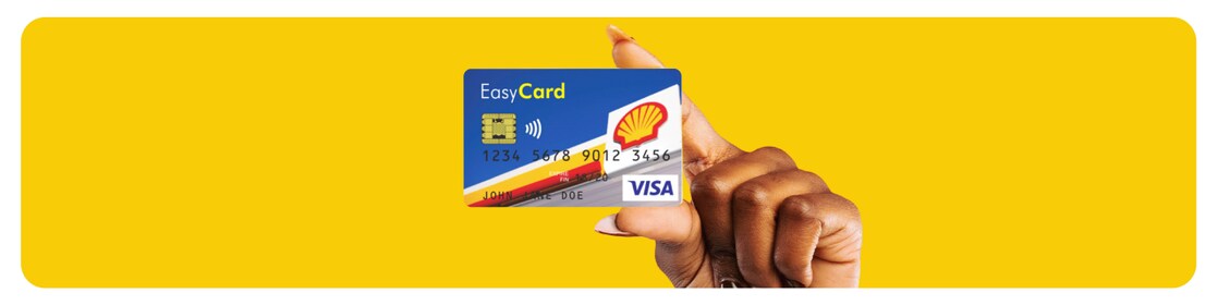 A hand holding the easycard
