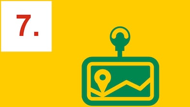 GPS indiquant un lieu sur la carte